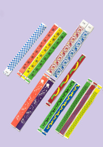 Tyvek (Reinforced Paper) Wristbands Patterned - Allcard Services NZ