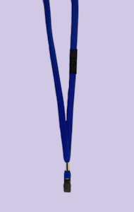 12mm Woven Tape Lanyard with Breakaway attachment and Alligator Clip - Allcard Services NZ