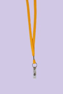 12mm Woven Tape Lanyard, Plastic Strap and Split Ring - Allcard Services NZ