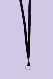 12mm Woven Tape Lanyard with Breakaway attachment, Split Ring - Allcard Services NZ