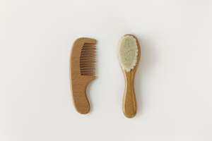 Wooden Baby Brush Set
