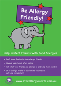 Be Allergy Friendly Poster