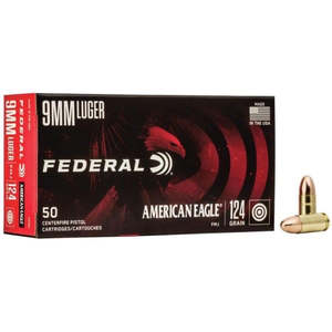 Reloading And Ammunition: Federal American Eagle 9mm 115 grain FMJ ammunition
