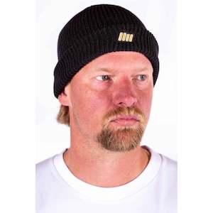 Fisherman's Cable Beanie - Essentials Range - Black