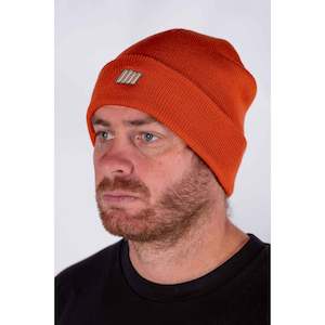 Mens Clothing: Classic Beanie - Essentials Range - Burnt Orange