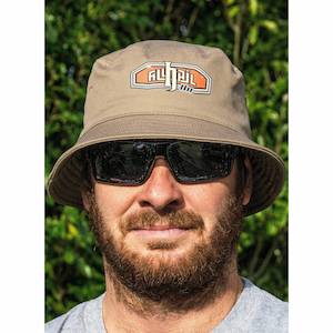 Caps Beanies And Bucket Hats: Bucket Hat - Car Badge - Walnut