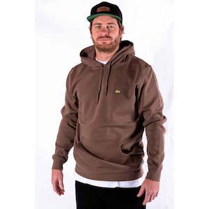 Mens Hoodies And Crew Neck Sweatshirts: Hoodie - Essential Range - Walnut - Standard Fit