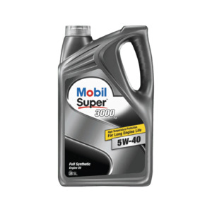 Engine Oil: Mobil Super 3000 X2 5W-40 - Synthetic Engine Oil
