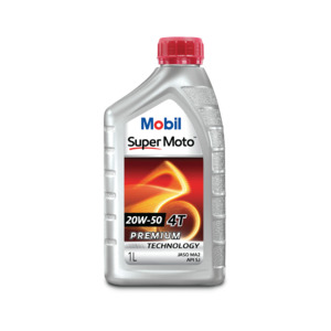 Engine Oil: Mobil Super Moto 20W-50 - Four-Stroke Motorcycle Engine Oil