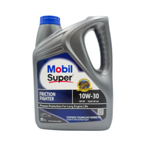 Mobil Super Friction Fighter 10W-30 - Synthetic Engine Oil 4LT