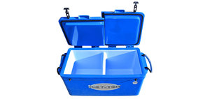 Icey Tek Long 90L Double Lid internal divider GREY (right open )