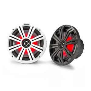 Products: Kicker LED Series 8 inch 2-Way Coaxial Marine Speakers - White and Charcoal