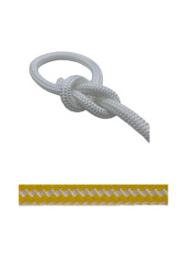 Double Braid 12mm Floating Rope Yellow - Per M