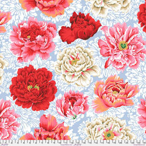 Wide Backings: Philip Jacobs Wide Backing Brocade Peony - Natural