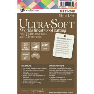 Matildas Ultrasoft Merino 60/40 Batting