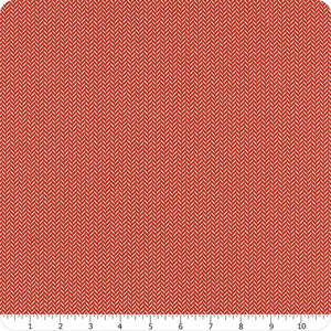 Lella Boutique Berry and Pine Yule Herringbone - Cranberry