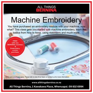 Love Your Bernina - Embroidery Module Edition - Saturday 28th February