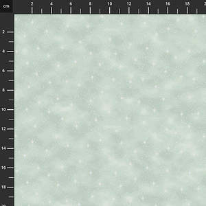 Stof We Love Christmas Stars and Spotty Mint Silver