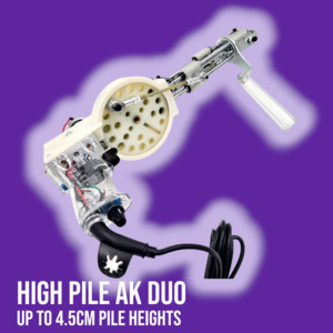 High-Pile AK-DUO Tufting Machine — Set to 3.5 cm (Adjustable up to 4.5 cm) | Free Shipping