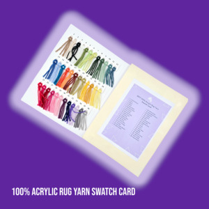 EFFY Swatch Card for 100% Acrylic Rug Yarn