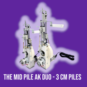 Mid-Pile AK-DUO Tufting Machine — Set to 2.5 cm Adjustable up to 3 cm