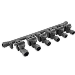 Kegland: Duotight 8mm x 6-Way Manifold with Check & Isolation Valves