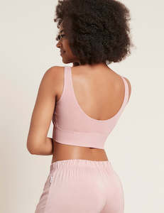 Boody Bamboo Wear: Ribbed Seamless Bra | Dusty Pink