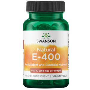 Be Pure Supplements: Swanson E-400 100 soft gels