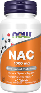 NOW NAC 1000mg 60 caps