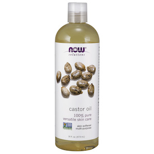 Skin Care: NOW Castor Oil 473ml