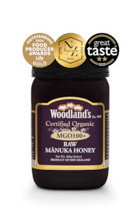 Super Food Supplements: Woodland’s Certified Organic Raw Manuka Honey MGO100+ 500g
