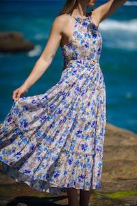 Dresses: Amalfi Blue Floral Maxi Dress