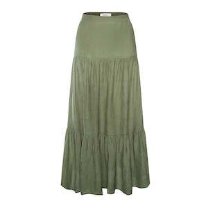 Soul Sage Tiered Midi Skirt
