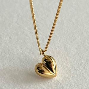 Accessories: Ruby Heart Necklace - 18K Gold