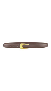 Accessories: Skye Leather Belt - Taupe