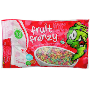 Breakfast: FOOD CLUB Fruit Loops/Frenzy Cereal 32oz x 8 (WST $70.12)