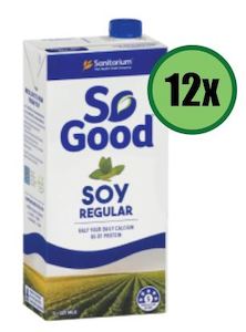 Breakfast: SO GOOD Regular Milk 12 x 1L (WST $61.76 Excludes Salelologa Branch)
