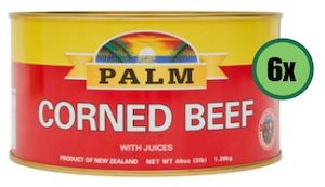 Pantry: PALM Corned Beef 6 x 3lb (1.36kg) (WST$363.11)