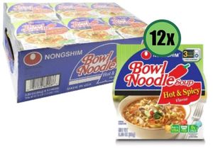 Pantry: NONGSHIM Bowl Noodles Assorted 12 x 86g (WST$38.74)
