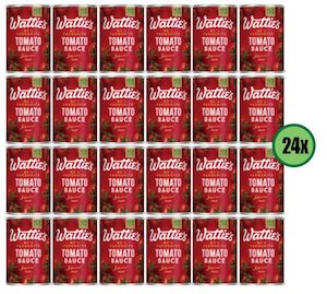 Watties Tomato Sauce Refill 24 x 300g (WST $112.10 Excludes Vaitele Branch)