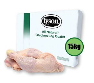 Meat: Chicken Leg Quarter 15kg (33lbs) (WST $87.00)