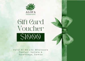 Gift Card: GIFT VOUCHER $1000 TALA