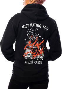 Womens Fleece: Miss Hating You Boyfriend Hoodie