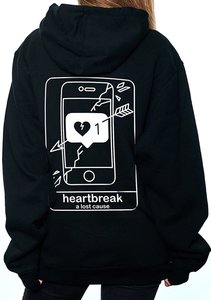 Womens Fleece: Heartbreak Boyfriend Hoodie