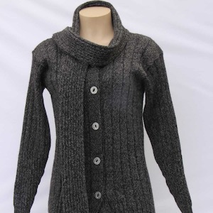 Alpaca Wool Coat with Scarf Alpaca SuriBol