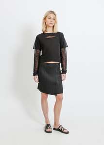 HARPER PLEAT MINI / BLACK