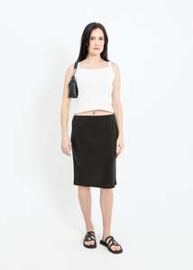 VAN SLIP SKIRT / ONYX
