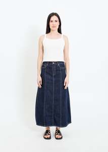 Skirts: JONAH DENIM SKIRT / INDIGO