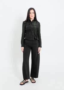 Shirts: HARDING BLOUSE / BLACK-GREEN