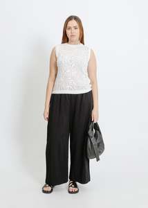 Knit Tops: NANCY KNIT TANK / WHITE